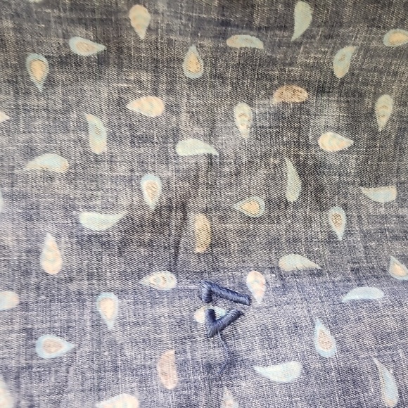 VISSLA Men's Blue Patterned Cotton Button-down Collared Shirt Casual XL - Picture 3 of 10